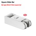 thumbnail image 5 of Chrome Adjustable Height Square Shower Slider Bar Replacement Head Support Rail Stand Bathroom Accessory, 5 of 5