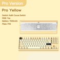 thumbnail image 2 of Teclado mecánico KEEBMONKEY WOBKEY Crush 80 Pro Amarillo, 2 of 9
