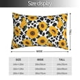 thumbnail image 2 of KLL Cow Print Sunflower Pillow Covers Envelope Closure,Super Soft and Cozy Fuzzy Fleece Pillow Case Cover (No pillow core） 14"x20", 2 of 5