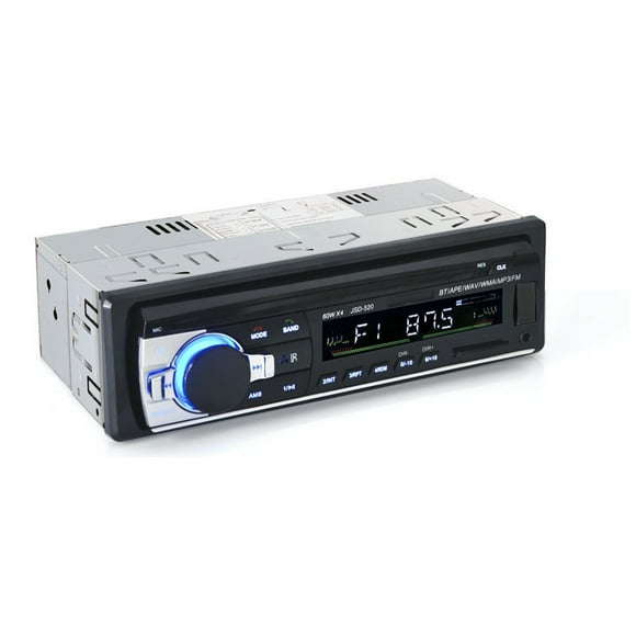 Reproductor de MP3 estéreo para automóvil: ¡sonido potente de 60 W, USBSD, radio FM y AUX!