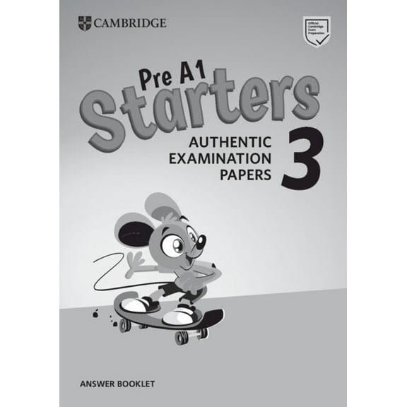 Cambridge Young Learners English Tests Pre A1 Starters 3 Answer Booklet: Authentic Examination Papers, (Paperback)