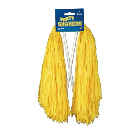 Beistle Football Cheerleader Party Shaker 2pc Pom Poms, One-Size