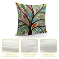 thumbnail image 4 of MLJA Throw Pillow Cover Tree Colorful Tree Big Old Branches Leaves Brown Green Yellow Seasonal Lumbar Pillow Case Cushion for Sofa Couch Bed Standard, 4 of 5