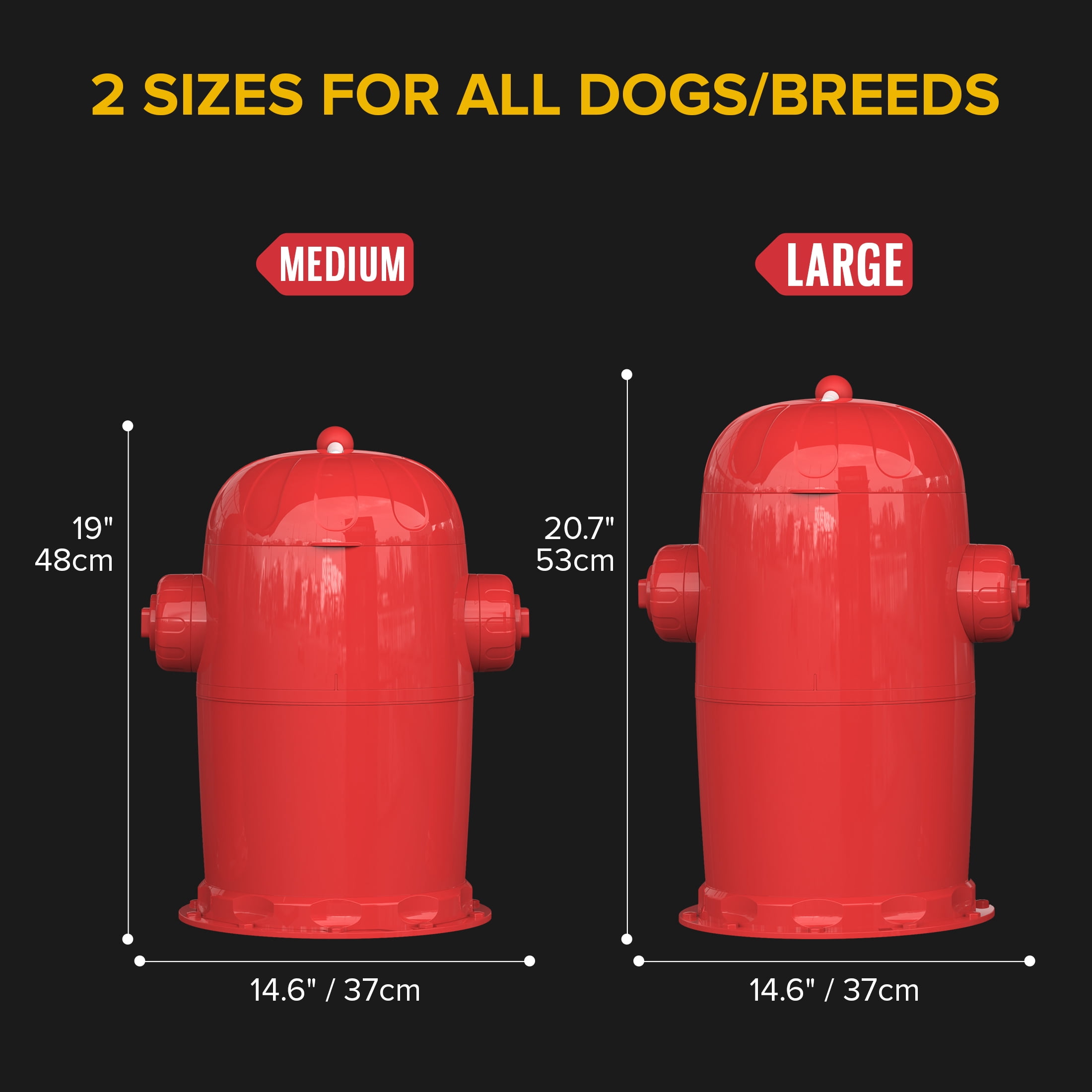 RED ROCKET Pets Dog Poop Trash Can Medium Doggy Twist'R Pack, 12x Refills Bags 12xPoop bags rolls 6x Charcoal Sachets, No Smell Litter Storage Container, Litter Disposal System