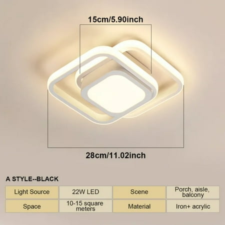

DJNIRUI Elegant stylish and contemporary modern ceiling light fixture - perfect addition for living room bedroom hallway and balcony - ideal indoor lighting chandelier to enhance din