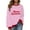 Hot Pink Fall Fashion Must Haves, variant on Fall Saving Talove Long Sleeve Shirts for Women Graphic Printed Sweatshirt Women Fall Clothes Graphic Long Sleeve Tee Womens Tops Long Sleeve Cotton Christmas Shirts