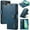 Blue, variant on For iPhone 16 Pro DG.MING Crazy Horse Texture Detachable Magnetic Leather Phone Case,Grey,For iPhone 16 Pro