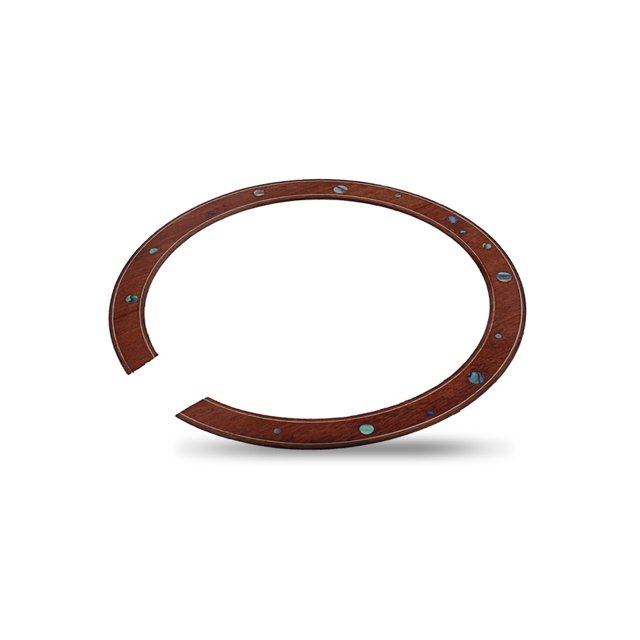 Advancent Agujero de guitarra acústica, tira redonda, incrustaciones decorativas, concha Natural, agujero de sonido, decoración circular, Accesorios para instrumentos musicales