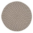 thumbnail image 1 of SARO 2807.N15R Sets de Table Ronds 15 Po avec Motif Tissé Naturel - Lot de 4, 1 of 1