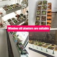 thumbnail image 4 of KYAIGUO Outdoor Planter Window Boxes Planters with Removable Trays and Drainage Holes Rectangular Tray Plastic Succulent Pot for Balcony, 4 of 6