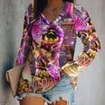 thumbnail image 2 of Ninjago Womens T Shirts V Neck Long Sleeve Tops Causal Loose Summer T-Shirts 2XL, 2 of 7