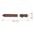 thumbnail image 4 of MasteelfCA 24mm Men Leather Watch Band Replacement Strap (Brown), 4 of 7