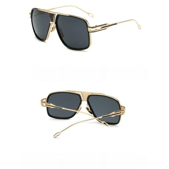 Mens UV400 Protection Sunglasses Goggle Eyewear with Acrylic Lenses and Plastic Metal Frame Driving Glasses 59MM Lens