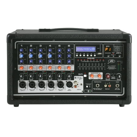 Peavey PVi 6500 Pro Audio DJ 6 Channel Powered 400 Watt PA Speaker Mixer - Factory Certified