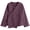 Purple, variant on Women's Vintage Knit Cotton Cardigan Chinese Knot Button Asymmetric Wrap Top Summer Boho Open Front Long Sleeve Blouse Army Green XXXXL(XXXXL)