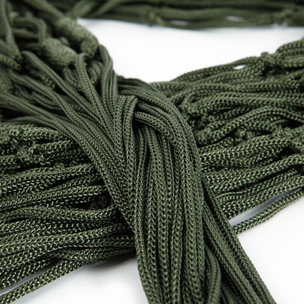 WHAMVOX 2-Pack Outdoor Leisure Sleeping Hammocks Hanging Beds for Camping Hunting Nylon Swing Bed, Army Green, 240x80cm