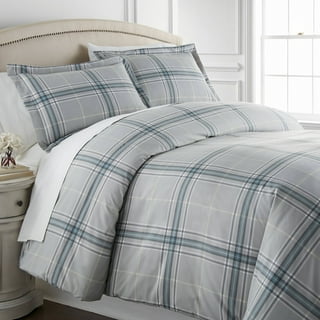 Eddie Bauer Alder Plaid Duvet Cover Set, Charcoal, Twin