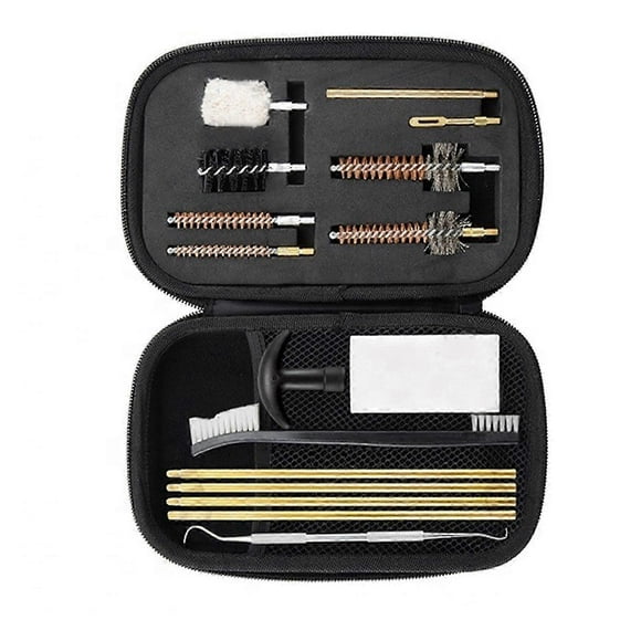 16Pcs Cleaning Kit Universal Cleaner for 22 38 40 44 45 357mm Rifle with Lightweight Carrying Case