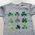 thumbnail image 4 of TFEOQRY Infant Kids Girls Boys Cotton Rompers Long Sleeve St. Patrick's Day Heart Printed Jumpsuit Romper Gray, 4 of 5
