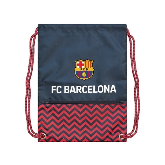 FC Barcelona Chevron Drawstring Cinch Bag