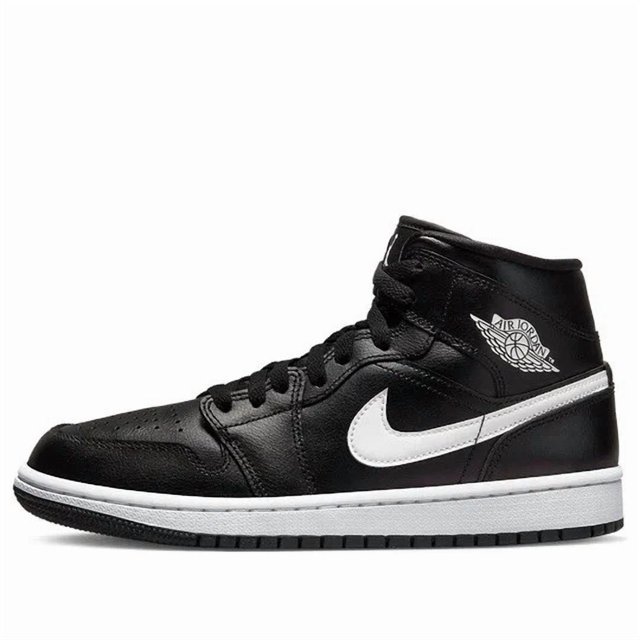 Ni - ke Size 7.5 Ni - ke Air Jordan 1 Mid Black White Womens Basketball Shoes DV0991-001