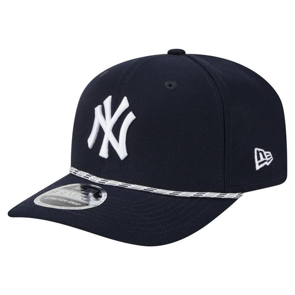Men's New Era Navy New York Yankees Multi-Rope 9SEVENTY Stretch-Snap Hat