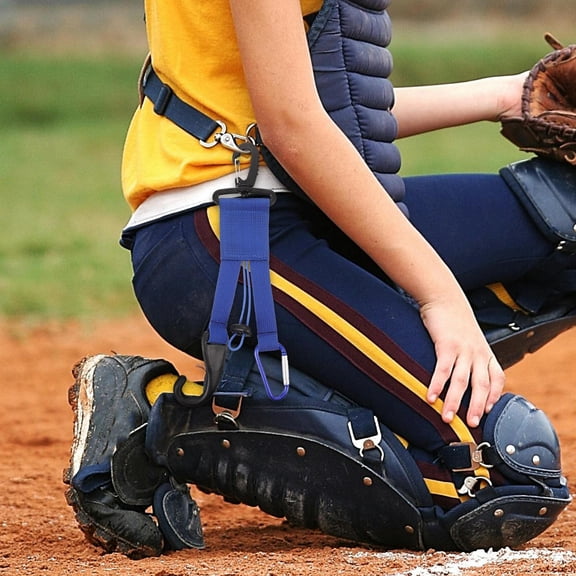 STOBOK Baseball Bat Holder Glove Clips Blue Polyester Hanging Softball Athletes 1Set