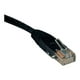 Eaton Tripp Lite Series UTP (RJ45 Cat5e (m) 350 MHz Molded () Ethernet Cable M/M), PoE - Black, 3 ft. (0.91 M) - Câble de Raccordement - RJ-45 à RJ-45 (M) - 3 ft - UTP - CAT 5e - Moulé, Toronné - Noir – image 2 sur 2
