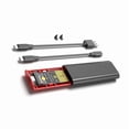 thumbnail image 5 of M2 SSD NVME Enclosure M.2 una USB 3.1 SSD Box Case para M.2 PCIe NVMe M Key 2230/2242/2260/2280 Adaptador Sin Herramientas, Negro, 5 of 5