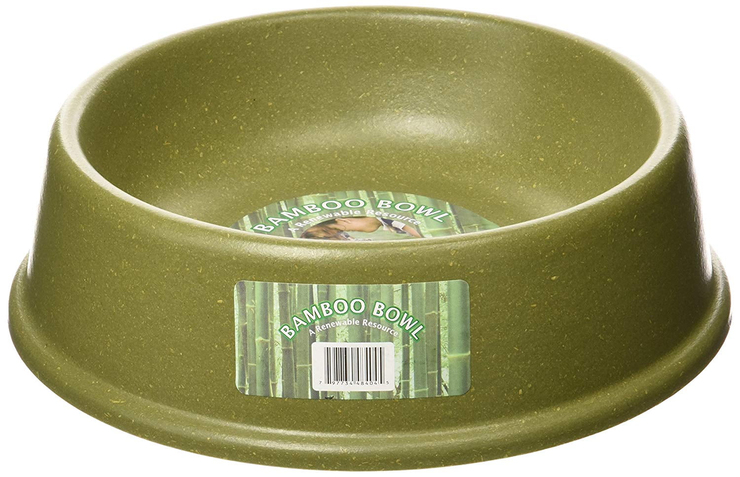 The Green Pet Shop Bamboo Dog Bowl Large Green