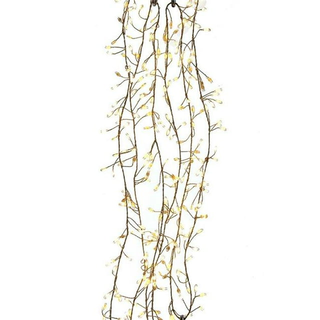 Kurt S. Adler AD1012WW 300-Warm White Superbright Twinkle LED Cluster Light Set
