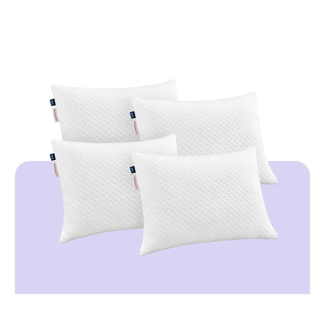 Almohadas Luuna King Size Pack 4 Ajustables Suaves Memory Foam