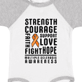 thumbnail image 4 of Inktastic Multiple Sclerosis Awareness Strength Courage and Support Boys or Girls Baby Bodysuit, 4 of 5
