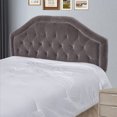 thumbnail image 1 of Mid-Rise Upholstered Headboard - Diamond Tufted - Adjustable Height - Easy Assembly Full Size，grey, 1 of 5
