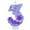 D, variant on Souew Number Candle 0, Birthday Number Candle Purple Flower Birthday Number Candle Glittering Charming Number Candle Paraffin Number Candle for Girls Boys Birthday Anniversary,Event & Party
