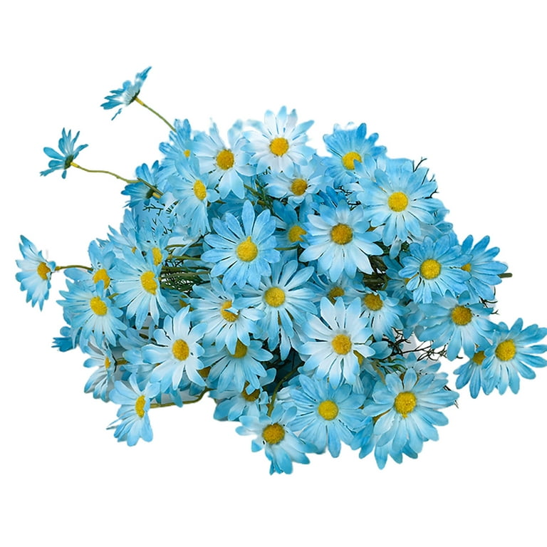 6pcs Plastic Artificial Daisy Flowers, Suitable For Living Room
