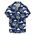 thumbnail image 2 of ZCFZJW Mens Hawaiian Tropical Shirts Regular Fit Casual Summer Short Sleeve Button Down Graphic T-Shirts Trendy Holiday Vacation Beach Tops Multicolor#06 S, 2 of 6