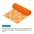 thumbnail image 3 of Unique Bargains Lace Ribbon 10 Yards 7 Inch Lace Flower Trim for Craft Headbands Wedding Tangerine, 3 of 5