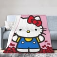 thumbnail image 2 of Hello Kitty Blanket, Super Soft Throw Blanket, Cozy Flannel Blankets For Boys Girls, Warm Blankets For Couch Sofa Bed, 40"X30", 2 of 9