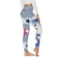 thumbnail image 2 of Fesfesfes Independence Day Leggings for Women Skinny Printed High Waist Stretchy Leggings Tights Trouser Jogging Workout Yoga Pants, 2 of 3