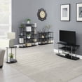 thumbnail image 6 of Convenience Concepts Designs2Go No Tools 2 Tier Round End Table, Black/Chrome, 6 of 7