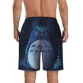 thumbnail image 4 of Totoro Men's Swim Trunks Quick Dry Beach Board Shorts with Pockets Mesh Lining Bathing Suits, 4 of 7