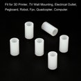 thumbnail image 5 of Unique Bargains Rondelle d'Espacement, Lot de 100 Nylon 5mm ID x 7mm OD x 12mm L pour Vis M5, Blanc, 5 of 5