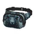 thumbnail image 2 of Disketp Moody Ram Portrait Riñonera de Doble Capa, Bolsa de Cintura Ajustable para Viajes, Correr y Senderismo, Riñonera Ligera para Hombre y Mujer, 2 of 9