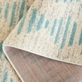 thumbnail image 6 of SAFAVIEH Tulum Lancaster Geometric Striped Area Rug, Ivory/Turquoise, 8' x 10', 6 of 8