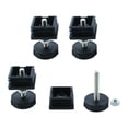 thumbnail image 1 of Patas de nivelación ajustables Uxcell 38 x 38 mm, inserciones para muebles, deslizadores de mesa, 4 juegos, 1 of 7