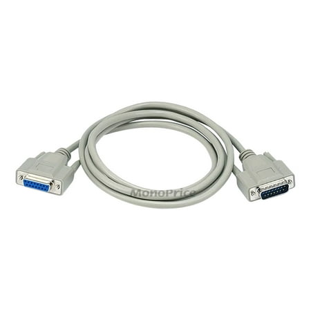 UPC: 0844660005445 | Monoprice Molded Cable – 6 Feet – Beige | DB15 Male to Female