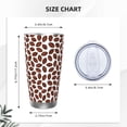 thumbnail image 4 of Cauagu Coffee Rugby Pattern 20oz Tumbler,Stainless Steel Vacuum Insulated Tumbler with Lid Insulated Coffee Mug Thermal Cup with Splash Proof Sliding Lid-Straw Two-piece Set, 4 of 8