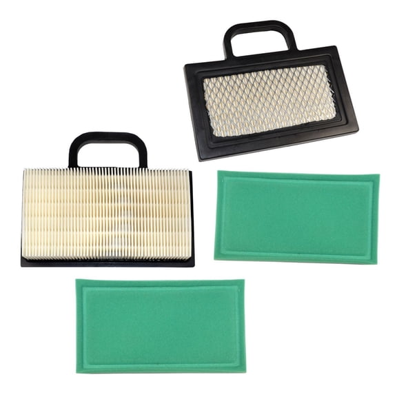 HQRP 2-pack Air Filter Cartridge w/ Pre-cleaner for Briggs & Stratton 445500, 445577, 445600, 445677, 445700, 445777, 445800, 445877, 446600, 446677, 446700, 446777 Series Engines