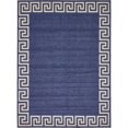 thumbnail image 1 of Unique Loom Athens Border Design Area Rug 10' x 13' Rectangular Navy Blue/Beige, 1 of 2